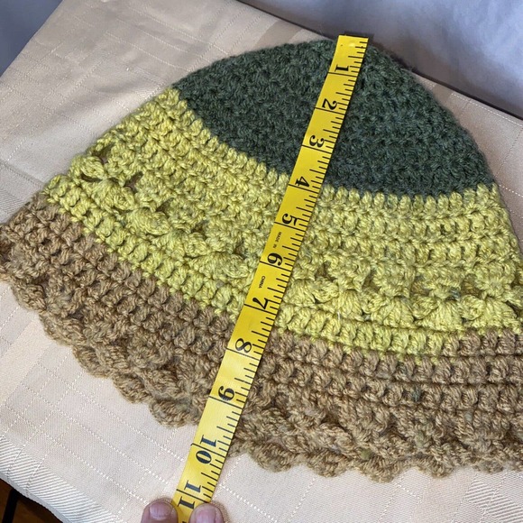 Hand Made Crochet Women’s Boho Style Bucket Hat - Picture 7 of 11